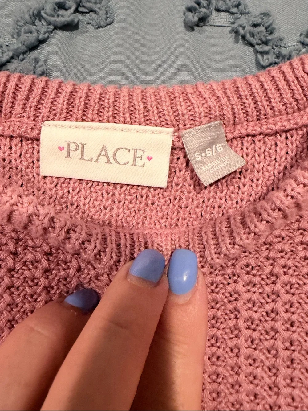 The Children’s Place Girls Sweater Bundle Size 5/6 Pink Gray Knit 2-Piece